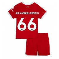 Camisa de Futebol Liverpool Alexander-Arnold #66 Equipamento Principal Infantil 2023-24 Manga Curta (+ Calças curtas)
